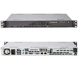 LifeCom Super 1U Server Rack SC512L-260B - CPU E3-1220 SATA